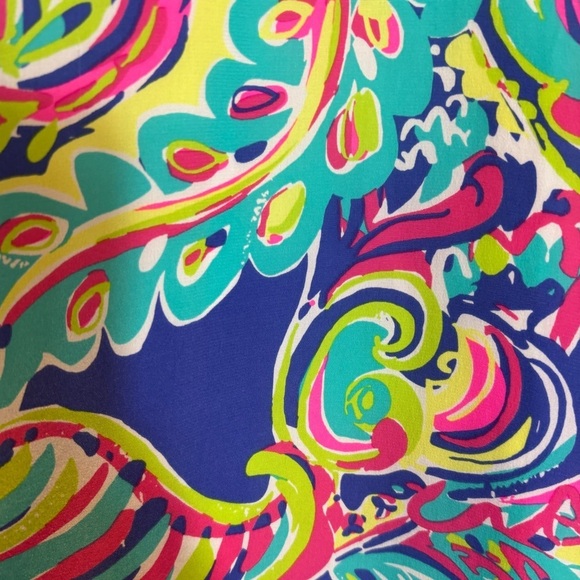 Lilly Pulitzer Silk Poppy Dress - Size XS - Picture 4 of 6